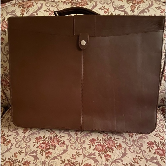 Leather Briefcase Laptop Bag - Picture 3 of 3